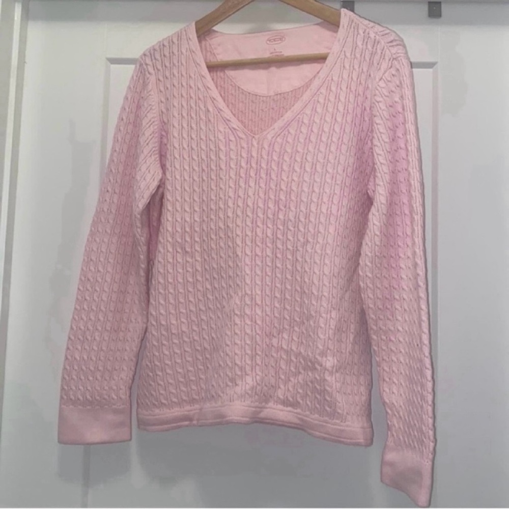 🩷 Pink TALBOTS Long Sleeve Sweater - Size Large